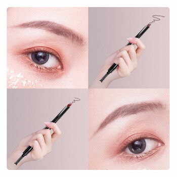 蓝色之恋 Blue Love 美目随心眉笔防水防汗不易脱色持久上色一字眉初学者不晕染带眉刷画眉03 浅咖色 图片价格