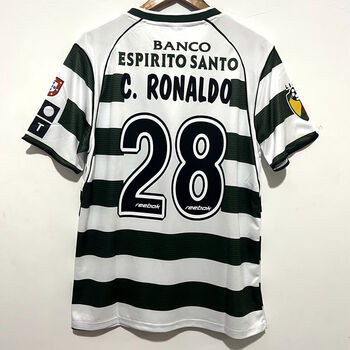 森辽0103葡萄牙里斯本竞技主场c罗球衣28号小罗足球服球迷版短袖队服