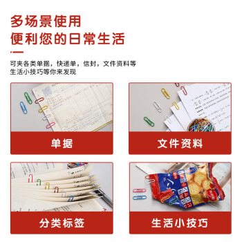 晨光(M&G)文具3#彩色防锈回形针 办公用品家用多功能曲别针 办公用品160枚装ABS91698开学必备
