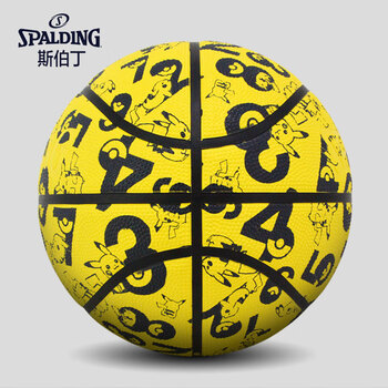 斯伯丁&宝可梦联名款篮球室外7号橡胶篮球84-578Y黄色 斯伯丁&宝可梦联名款篮球室外7号橡胶篮球84-578Y黄色