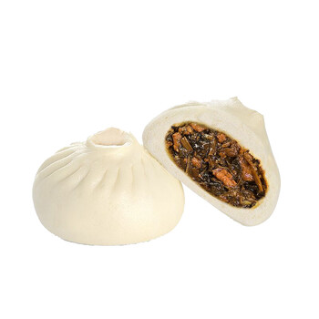 瑃蔻睿爽口酸菜包12个香辣咸菜包子点心商用营养早餐半成品素菜包