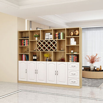 客厅酒柜玄关隔断柜靠墙进门门厅展示柜红酒柜家用餐边储物柜五门三