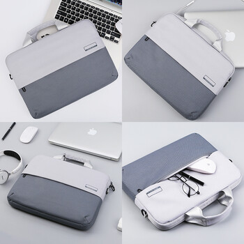 BRINCH电脑包手提14/16英寸商务斜跨单肩包适用苹果华为笔记本电脑包