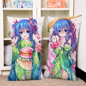 糸乃七罪动漫周边长方形抱枕睡枕靠垫和服四糸乃自然绒70x40cm含枕芯