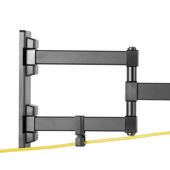 Brateck北弧 显示器支架 壁挂机械臂 电脑支架墙壁挂夹式底座 屏幕升降增高架3节臂 宿舍悬空超薄托架E112