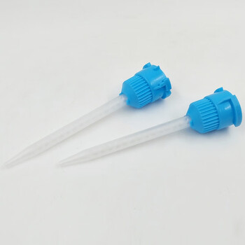 金士达A5 ab混胶嘴混合管混合嘴圆帽环氧树脂胶ab胶水混合胶水均匀1:1/2:1通用   50ml蓝帽A5*5只装