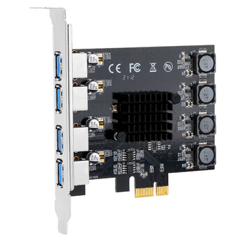 MOGE台式机PCIEx1转4口USB3.0扩展卡USB3.2 Gen1支持MAC OS苹果台式机 MC2035