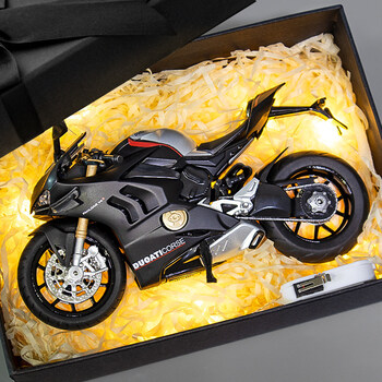 杜卡迪v4s摩托车模型玩具仿真合金机车男孩生日纪念礼物摆件 杜卡迪v