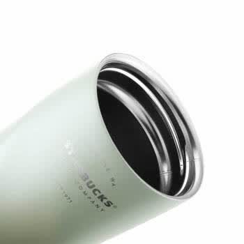 星巴克（Starbucks）经典保温杯绿色渐层款翻盖咖啡杯 11149750