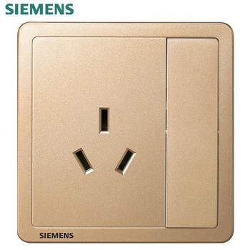 西门子(siemens)致典 16a 三极插座带单控开关5ub14533nc03日曜金