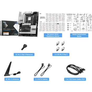 微星(MSI)PRO Z890-A WIFI7 主板 5G网口 雷电4 支持CPU 285K/265KF/245KF (Intel Z890/LGA 1851) 微星(MSI)PRO Z890-A WIFI7 主板 5G网口 雷电4 支持CPU 285K/265KF/245KF (Intel Z890/LGA 1851)