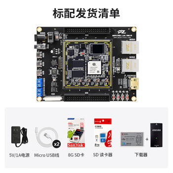 璞致FPGA开发板 复旦微PSOC7000 7020F JFMQL20S400 双网口 经典套餐