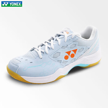 YONEX尤尼克斯羽毛球鞋yy男女款训练透气缓震SHB101CR 淡蓝 37 YONEX尤尼克斯羽毛球鞋yy男女款训练透气缓震SHB101CR 淡蓝 37