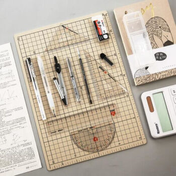 晨光(M&G)HAGP1043文具学生考试绘图套装(0.5mm中性笔+2B涂卡铅笔+橡皮+套尺+替芯)学习用品组合装 1套装