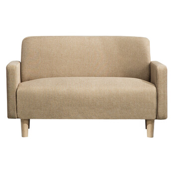 户型卧室公寓女服装店铺用双人小沙发三人皮质驼色188至9小双人1点1米