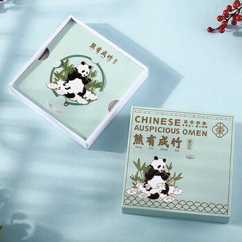 畅宝森 书签 原创国潮熊猫金属书签流苏文创伴手礼 2件起售 DM