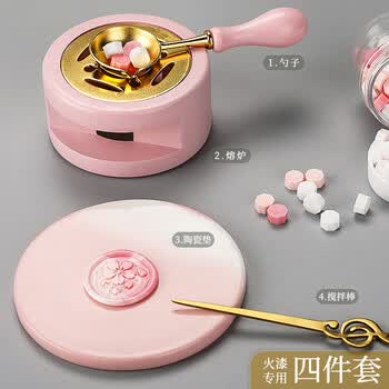 苏拉达（Surada）火漆印章蜡烛30支 火漆印章套装工具火漆熔炉加热蜡烛套装儿童火漆蜡烛便宜火星印章蜡烛sd022