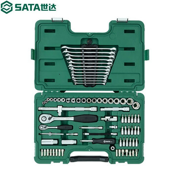 世达(SATA)汽修汽保工具小飞大飞套筒棘轮扳手组合套装09518 世达(SATA)汽修汽保工具小飞大飞套筒棘轮扳手组合套装09518