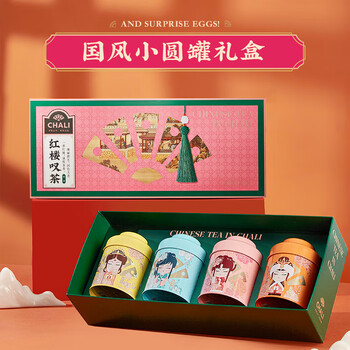 CHALI茶里 养生花茶 玫瑰普洱蜜桃乌龙袋泡茶60g/24包【国潮尊享款】