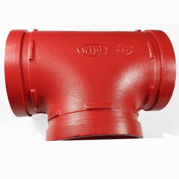 定制定制消防管件沟槽抱箍三通 正三通等径三通镀锌钢管卡箍三通n dn