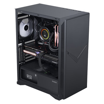 先马(SAMA)黑洞7pro中塔式吸音降噪电脑主机箱黑色 标配2把降噪风扇/高分子树脂棉/支持ATX主板/竖装显卡 先马(SAMA)黑洞7pro中塔式吸音降噪电脑主机箱黑色 标配2把降噪风扇/高分子树脂棉/支持ATX主板/竖装显卡