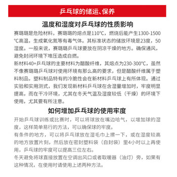 DOUBLE FISH乒乓球三星红双喜专业比赛球 白色 赛顶ABS新材料40+