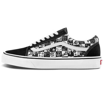 鞋男女低帮帆布鞋休闲百搭棋盘格经典款透气板鞋运动鞋 oldskool涂鸦