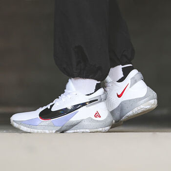 限量】字母哥篮球鞋1代首发黑白二代白金低帮3 2代白水泥白金 字母哥2