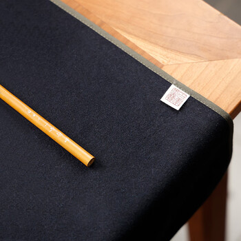 漢墨 羊毛书画毛毡垫 毛笔书法国画毛垫布 文房四宝水洗包边不起球画毡子100*70cm蓝色