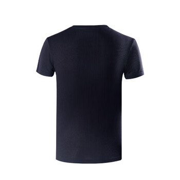 VICTOR威克多胜利羽毛球服男款训练服快干透气T恤T-40050 黑色 L