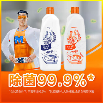威猛先生（Mr Muscle）洁厕灵 900g*2瓶（松木清香+柑橘清香） 马桶卫生间清洁 去渍除垢