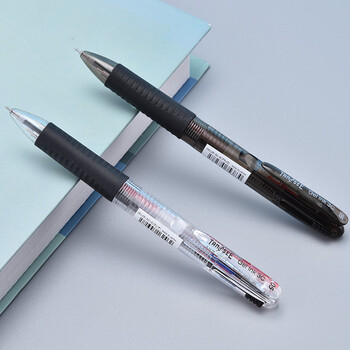 TANOSEE开学必备日本进口多色中性笔三色笔签字笔手账笔记商务彩色水笔红黑蓝0.5mm透明杆1支GEL05-3C-C TANOSEE开学必备日本进口多色中性笔三色笔签字笔手账笔记商务彩色水笔红黑蓝0.5mm透明杆1支GEL05-3C-C