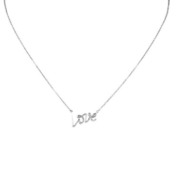 蒂芙尼Tiffany&Co./蒂芙尼925银毕加索 Love 真挚的爱项链40cm 26401402