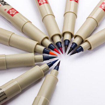 日本樱花软头勾线笔秀丽笔 绿色 科学软毛笔漫画设计简笔动漫美术绘图描边 日本樱花软头勾线笔秀丽笔 绿色 科学软毛笔漫画设计简笔动漫美术绘图描边