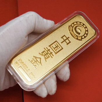 norkin jewelry 表面真金 仿真金条金砖银行铜镀金样品金条金店柜台