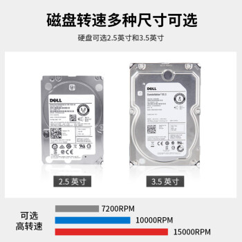 戴尔（DELL）服务器工作站硬盘企业级机械存储硬盘 8TB SATA 7200PRM 3.5英寸【配件】