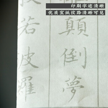 一海堂文化毛笔字帖 书法加厚宣纸文房四宝小楷书半生熟抄经毛笔练字入门描红临摹字贴 心经60张 一海堂文化毛笔字帖 书法加厚宣纸文房四宝小楷书半生熟抄经毛笔练字入门描红临摹字贴 心经60张