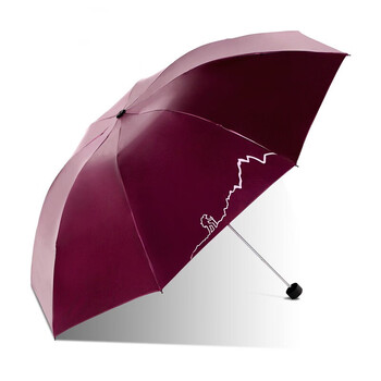 天堂伞 旅行者黑胶三折晴雨伞 33628E 天堂伞 旅行者黑胶三折晴雨伞 33628E