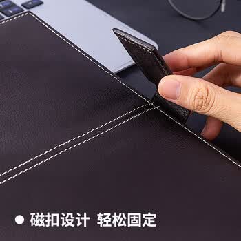 得力（deli）16K120张荔枝纹磁扣皮面本办公用品 商务记事本工作笔记本子文具 棕色3344