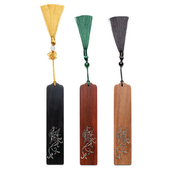 張小鳳书签中国风古风创意礼物 毛笔文房四宝书房摆件紫光檀小叶紫檀木质书签 凤之灵小叶紫檀款