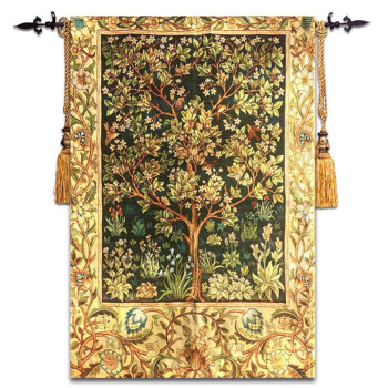 比利时挂毯新一派 比利时提花挂毯 布艺墙壁 威廉莫里斯《生命之树》