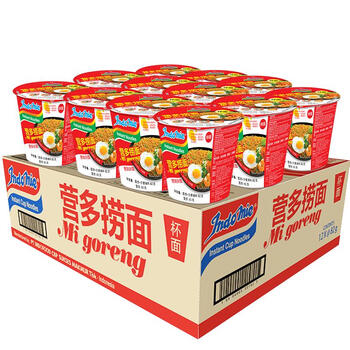 【营多捞面营多捞面整箱杯装原味】营多捞面印尼进口方便面传统捞面速食干拌面泡面杯整箱原味82克*12杯【行情 报价 价格 评测】-京东