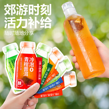 陈一凡 缤纷组合可冷热泡茶 龙井绿茶茉莉花茶小青柑普洱茶红茶12泡38克