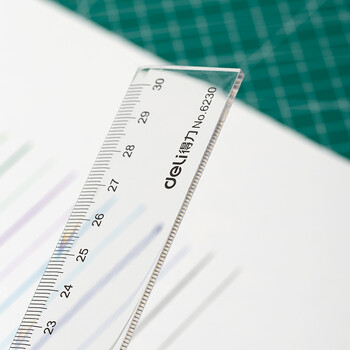 得力(deli)30cm办公通用直尺 考研高考中考测量绘图尺子 办公用品 尺子 得力(deli)30cm办公通用直尺 考研高考中考测量绘图尺子 办公用品 尺子