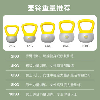 PROIRON普力艾 软壶铃 男女士提壶哑铃壶健身壶铃软底壶铃不怕摔 6KG PROIRON普力艾 软壶铃 男女士提壶哑铃壶健身壶铃软底壶铃不怕摔 6KG