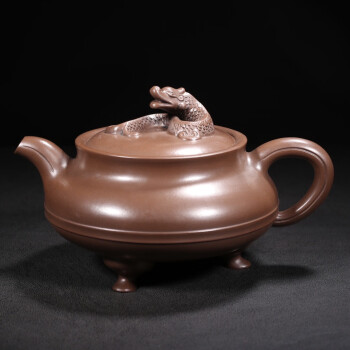ZA0000155 中国唐物秘蔵逸品紫砂壺茶道具通高：8cm 通幅：17cm 底金