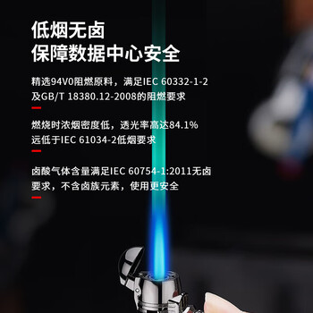 BYNET比洋在线 OM3万模双芯光纤跳线 LC-LC 5米 低烟无卤 耐弯曲 通信机房用 LC/UPC-LC/UPC