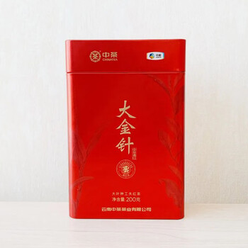 中茶茶叶滇红红茶云南大叶种工夫红茶大金针罐装200g中粮集团