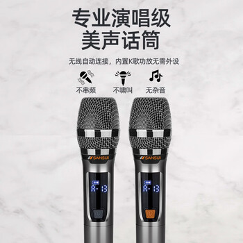 山水（SANSUI）DV-93B回音壁 电视家庭KTV音响套装家庭影院 家用客厅壁挂蓝牙卡拉OK音箱独立低音炮 带麦克风