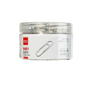 齐心曲别针/回形针 3#  200枚/桶 B4021 工具